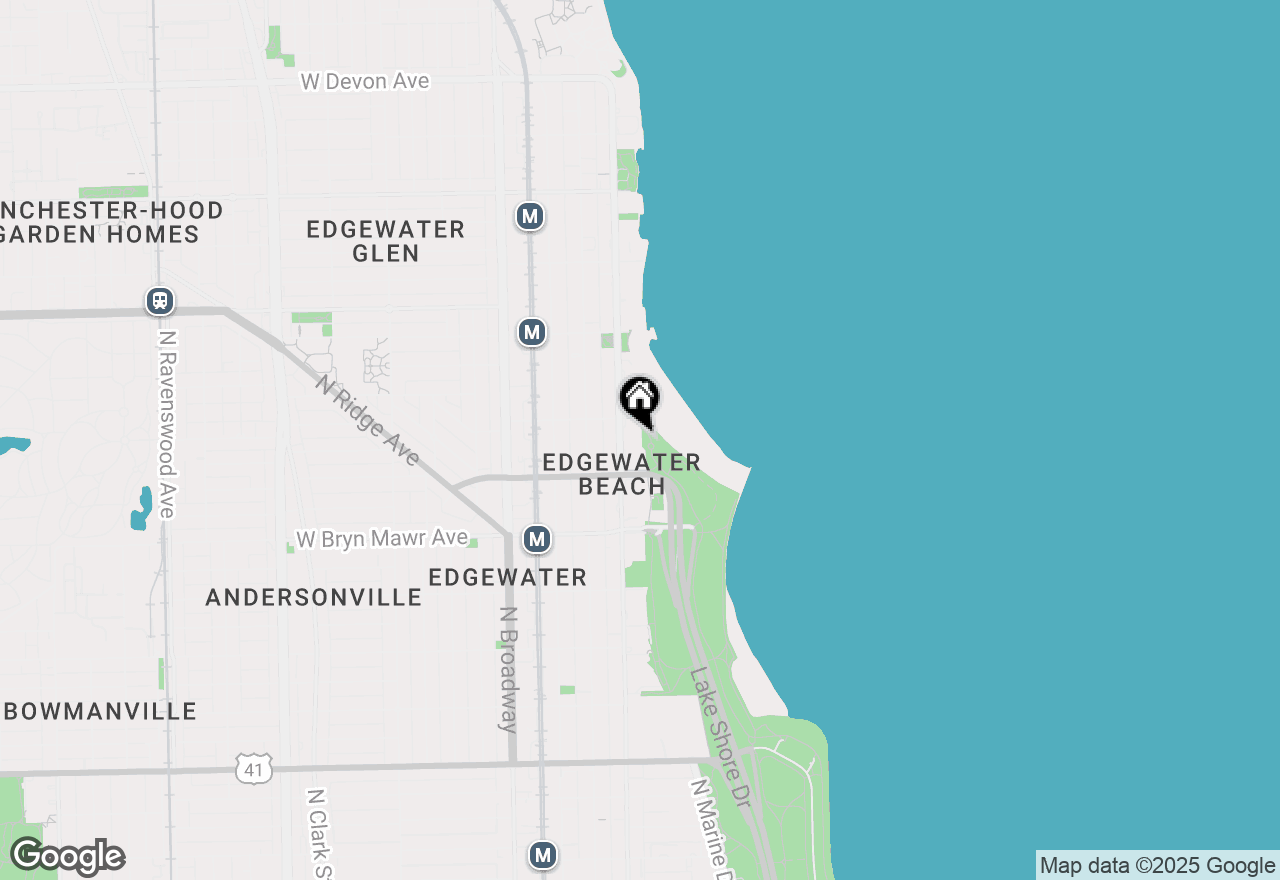 Map of 5733 N Sheridan Road #28D, Chicago, IL 60660