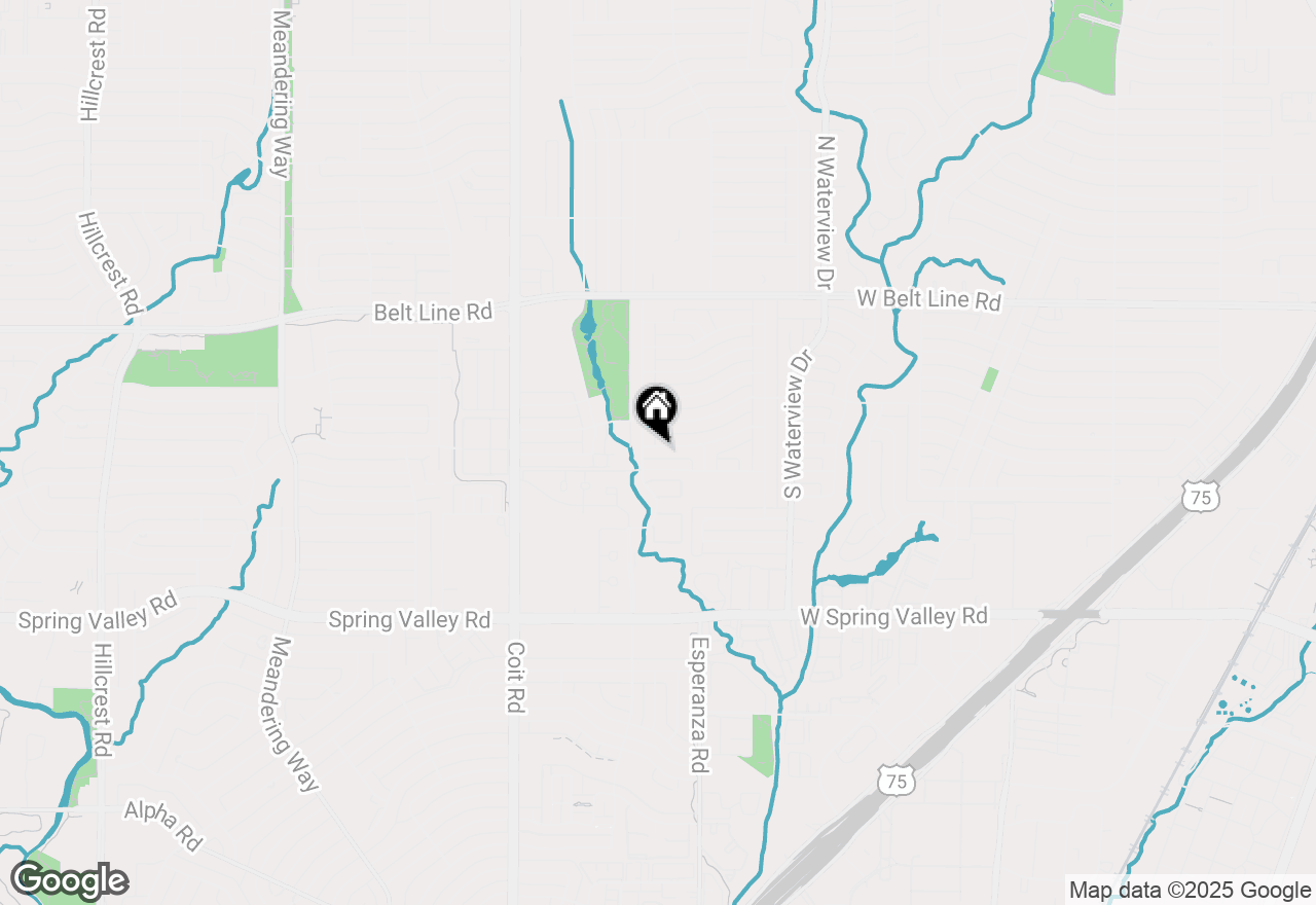 Map of 1251 Donna Drive, Richardson, TX 75080