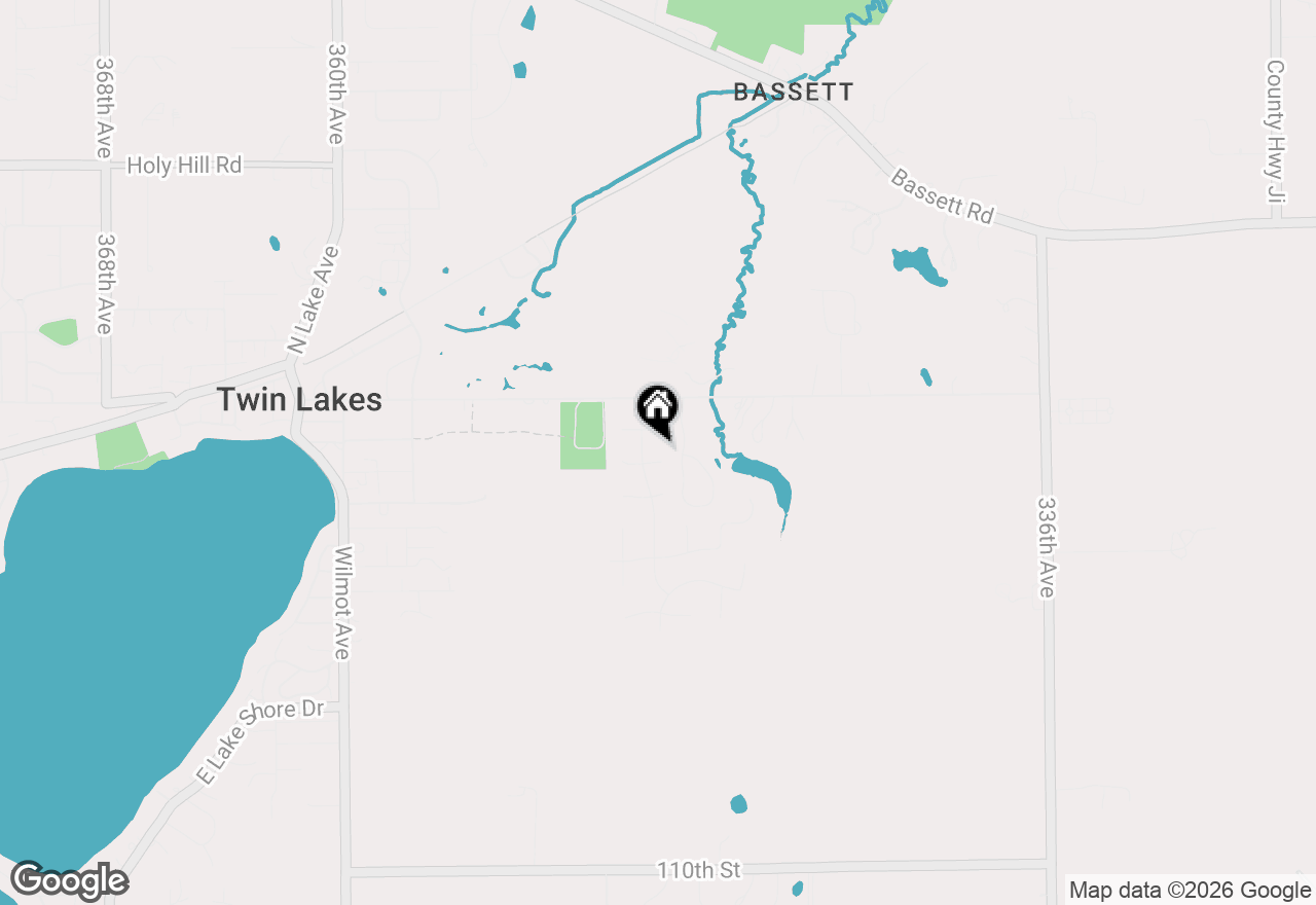 Map of 1170 Cypress Pt, Twin Lakes, WI 53181