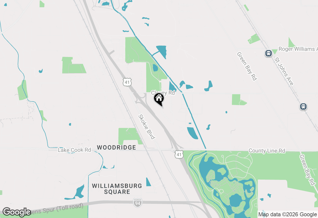 Map of 280 Aspen Lane, Highland Park, IL 60035