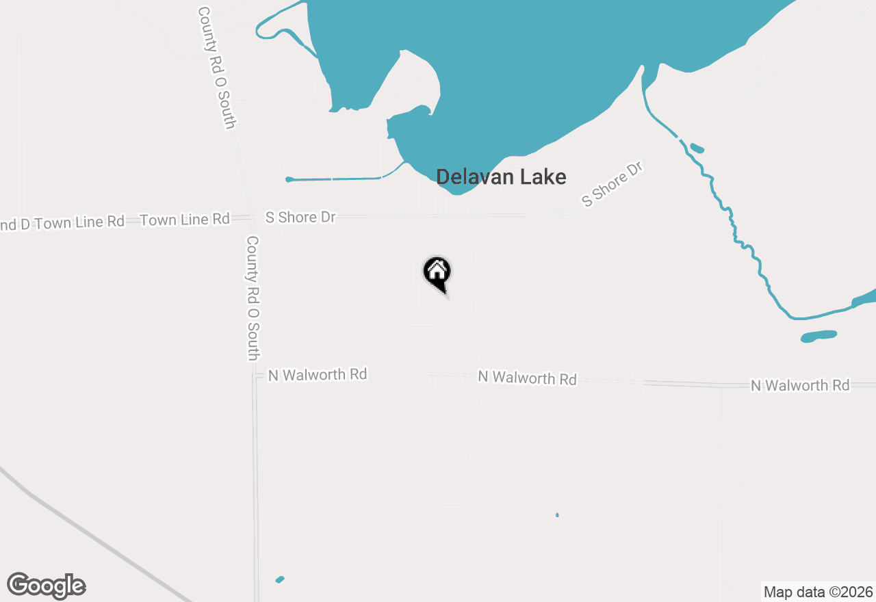 Map of N2392 Mildred St, Delavan, WI 53115