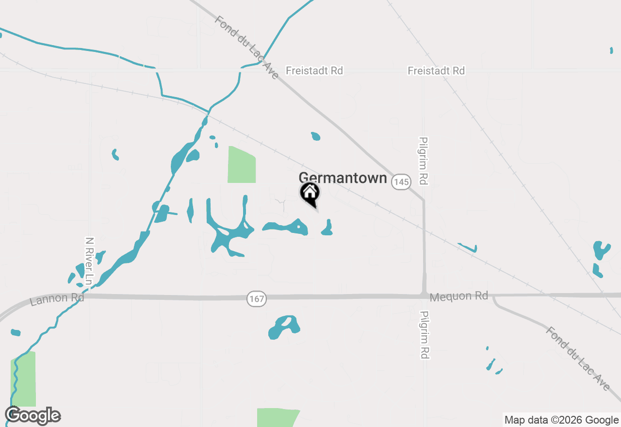 Map of W163N11527 Windsor Ct #3, Germantown, WI 53022