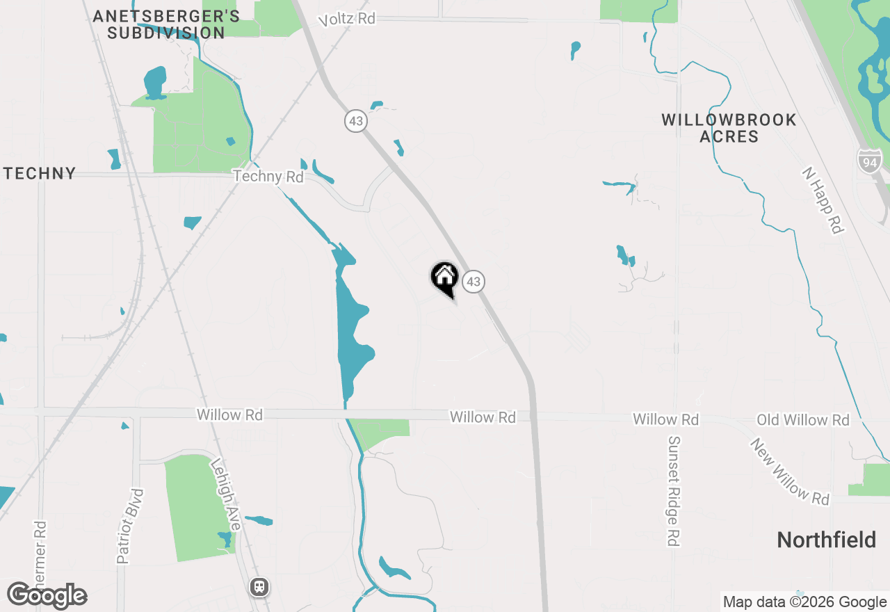 Map of 1002 Kensington Drive, Northbrook, IL 60062