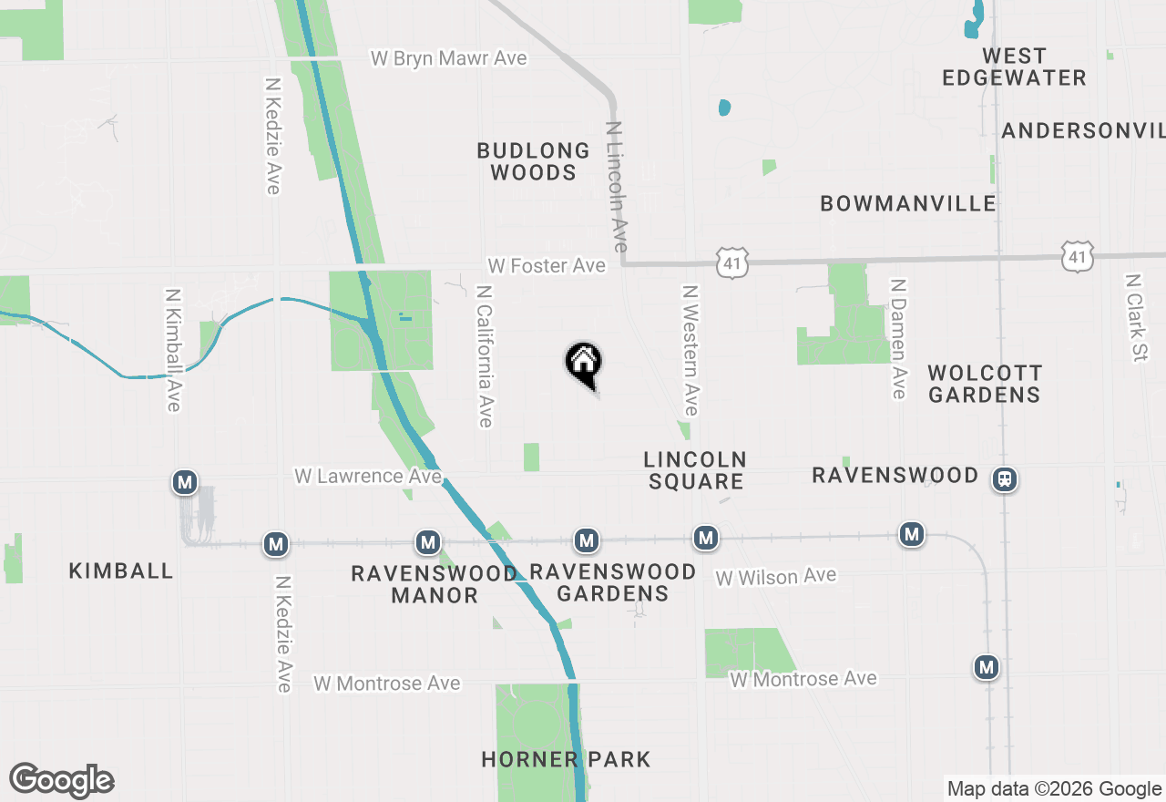Map of 4908 N Rockwell Street #2, Chicago, IL 60625