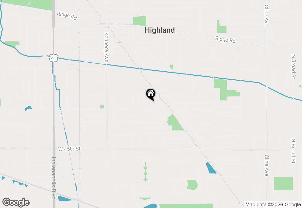 Map of 9324 Saric Drive, Highland, IN 46322