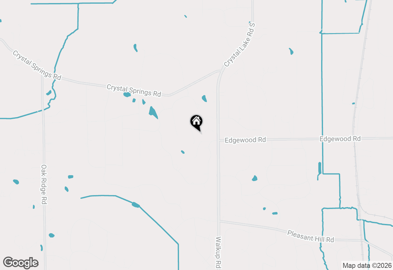 Map of 6709 Oakwood Manor Drive, Crystal Lake, IL 60012
