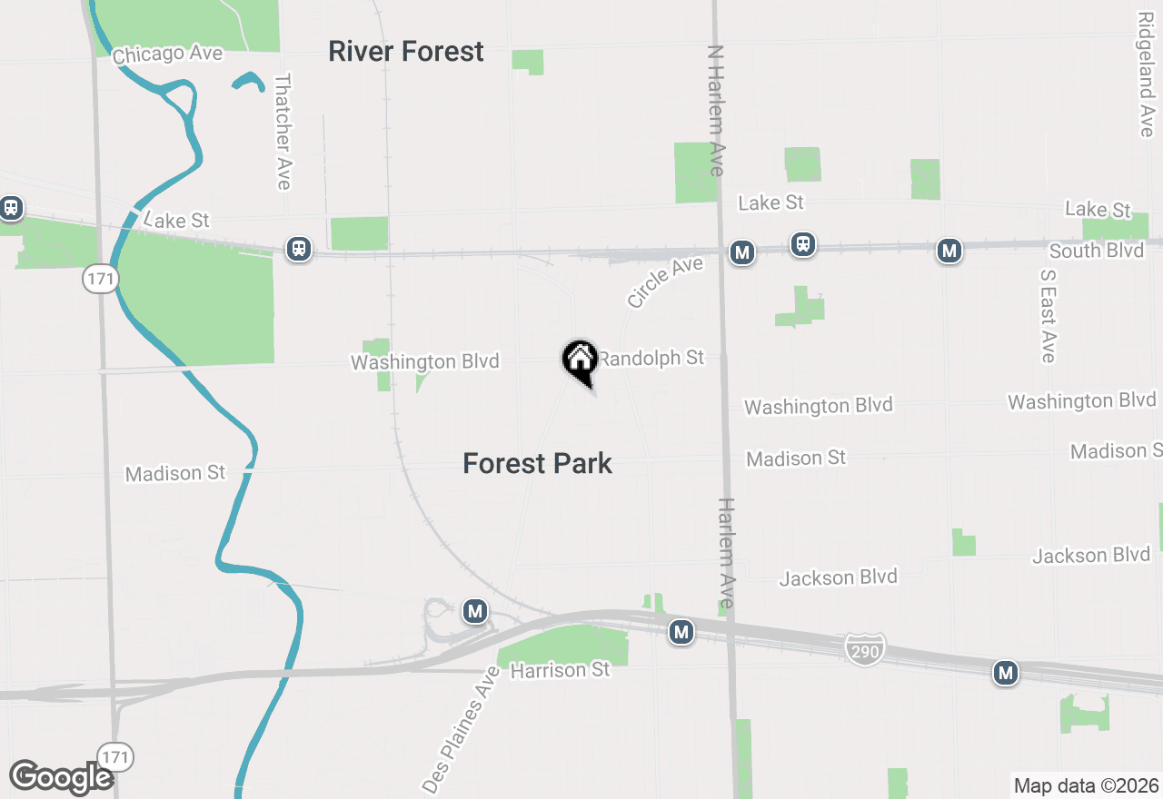Map of 7449 Washington Street #206, Forest Park, IL 60130