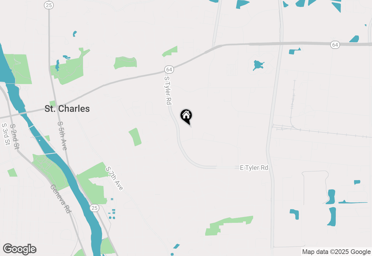 Map of 601 Sidwell Court #P, St. Charles, IL 60174