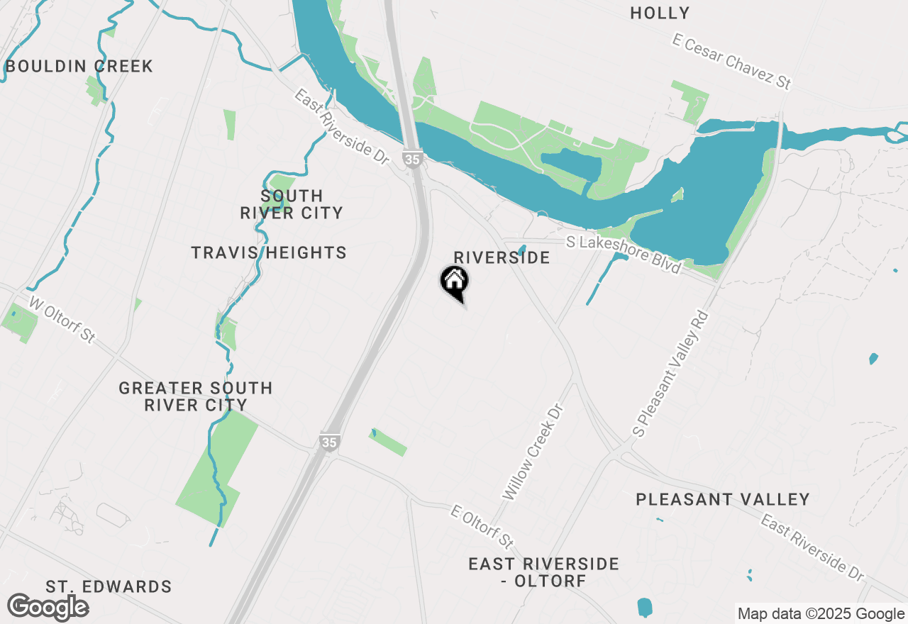 Map of 1511 Oak Heights Dr #1, Austin, TX 78741