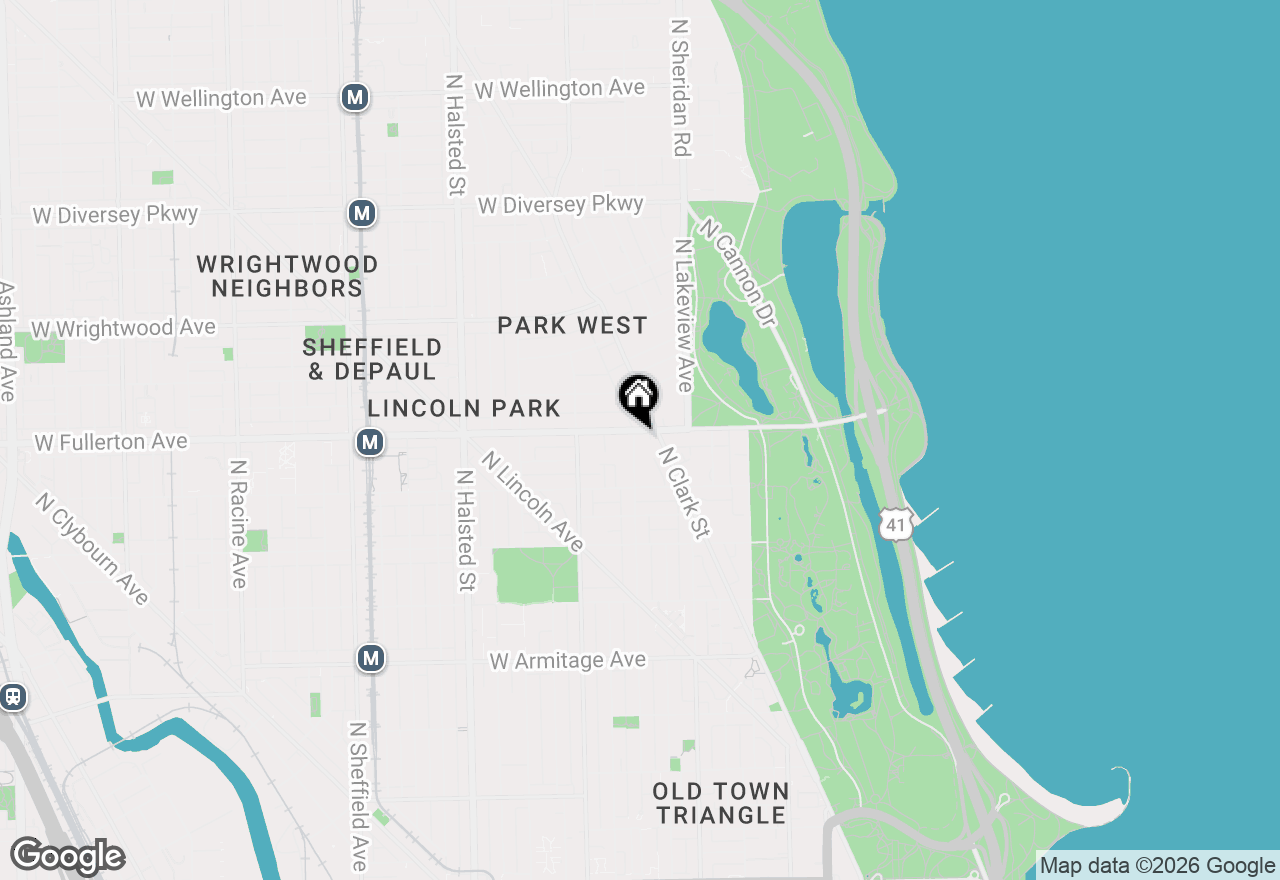 Map of 2349 N Cleveland Avenue #3S, Chicago, IL 60614