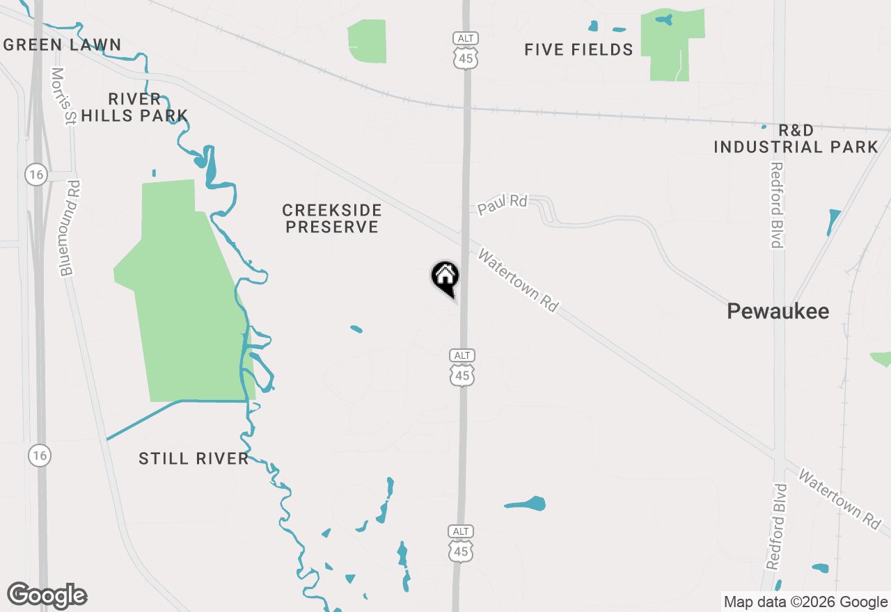 Map of W240N2566 E Parkway Meadow Cir #3, Pewaukee, WI 53072