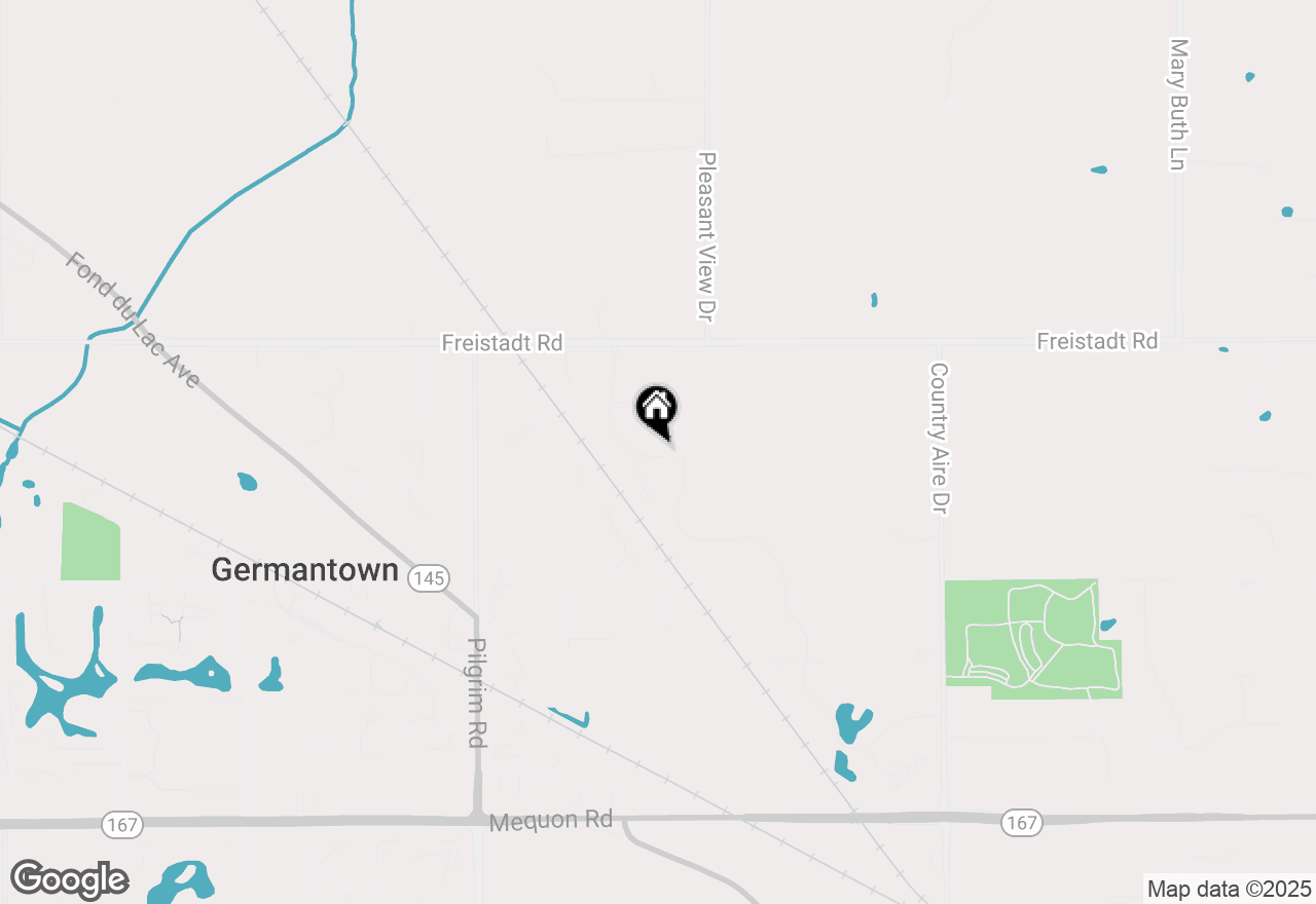 Map of N118W14962 Mistletoe Rd, Germantown, WI 53022