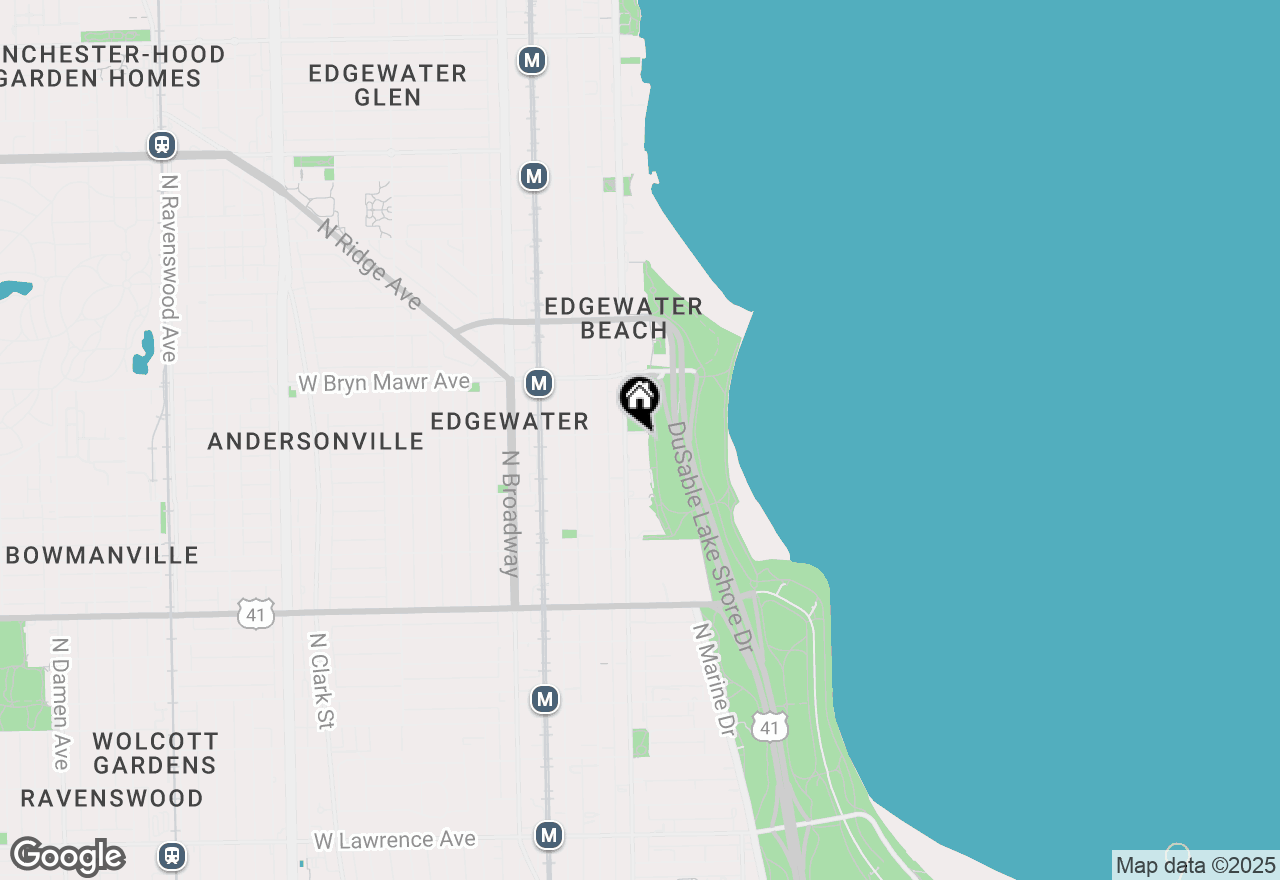 Map of 5455 N Sheridan Road #812, Chicago, IL 60640