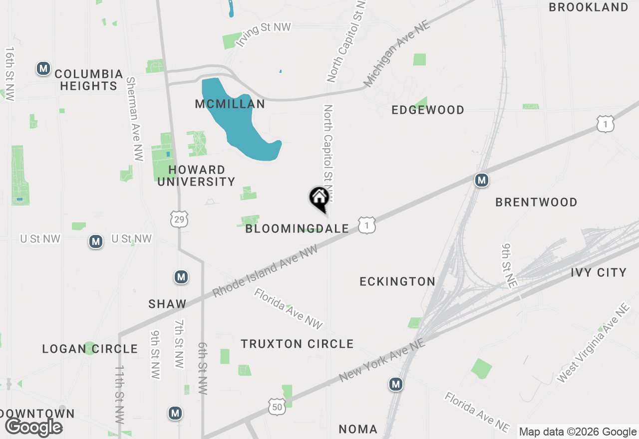 Map of 17 V Street Nw #1, Washington, DC 20001