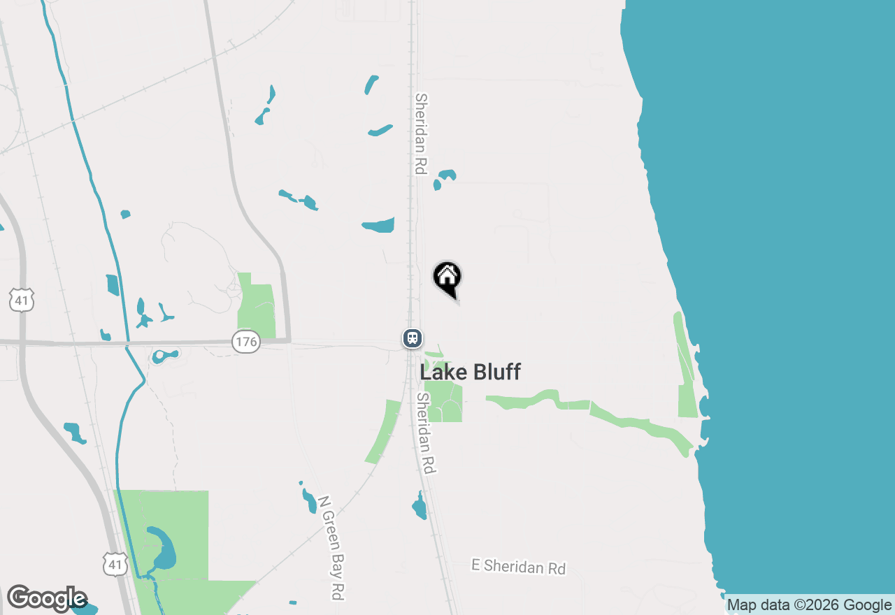 Map of 31 E Washington Avenue, Lake Bluff, IL 60044