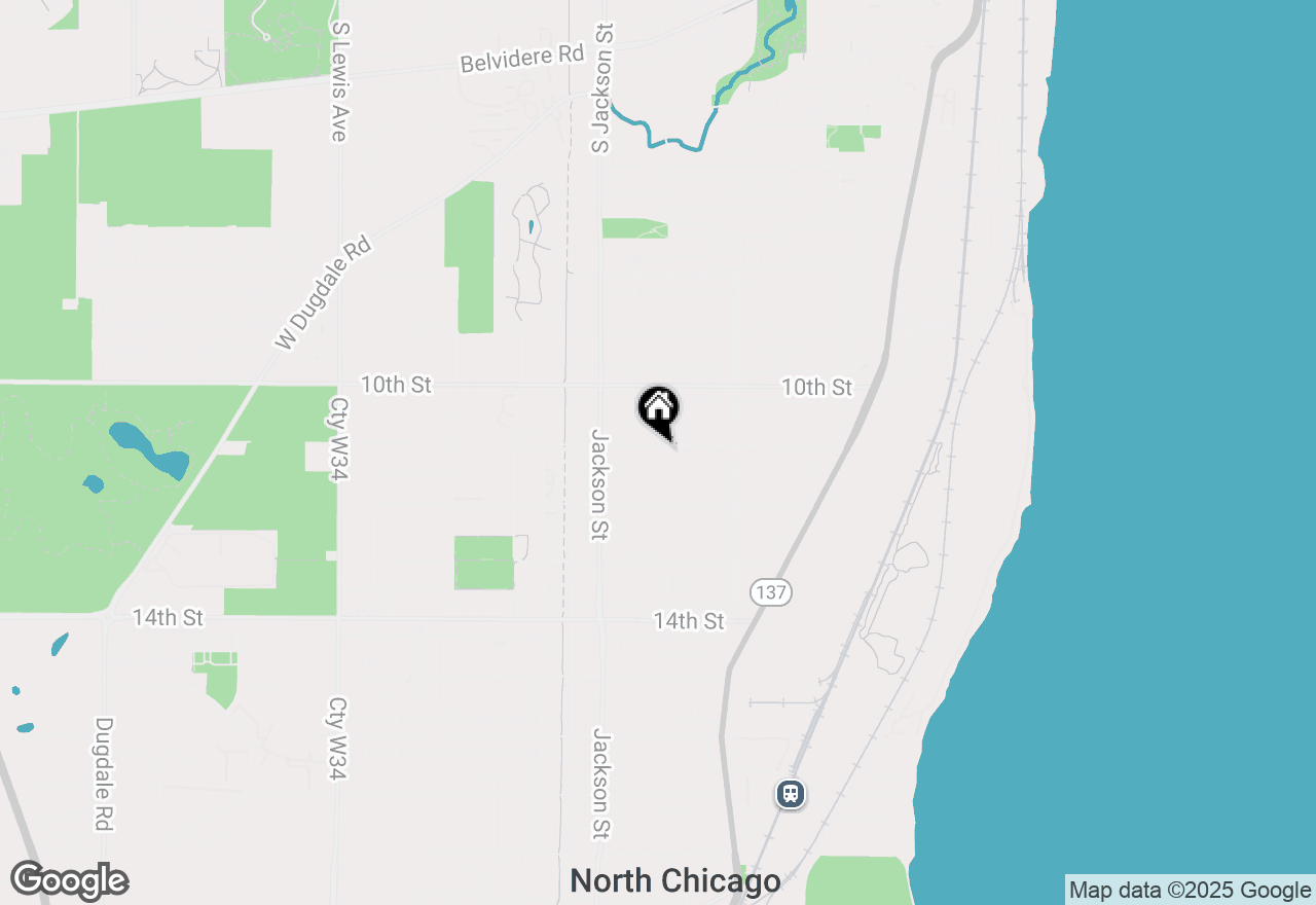 Map of 1102 Lincoln Street, North Chicago, IL 60064