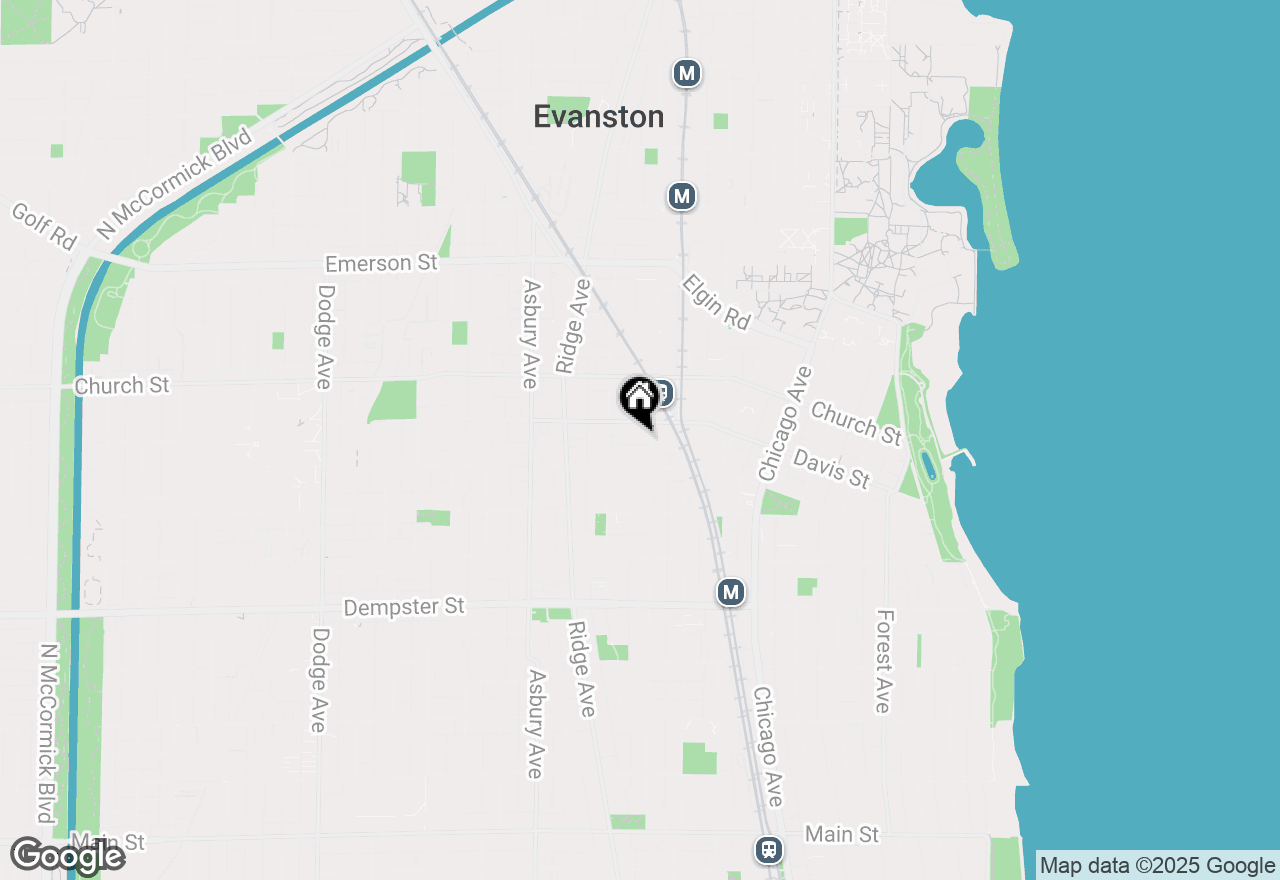 Map of 1572 N Maple Avenue #401, Evanston, IL 60201