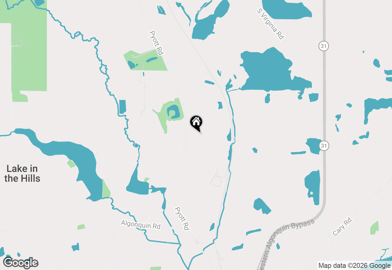 Map of 625 David Street, Lake In The Hills, IL 60156