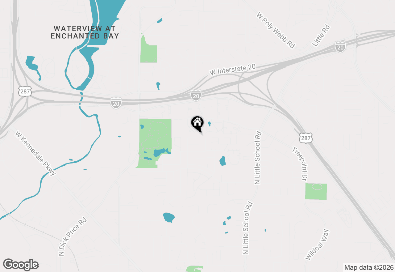 Map of 6711 Landover Hills Lane, Arlington, TX 76017