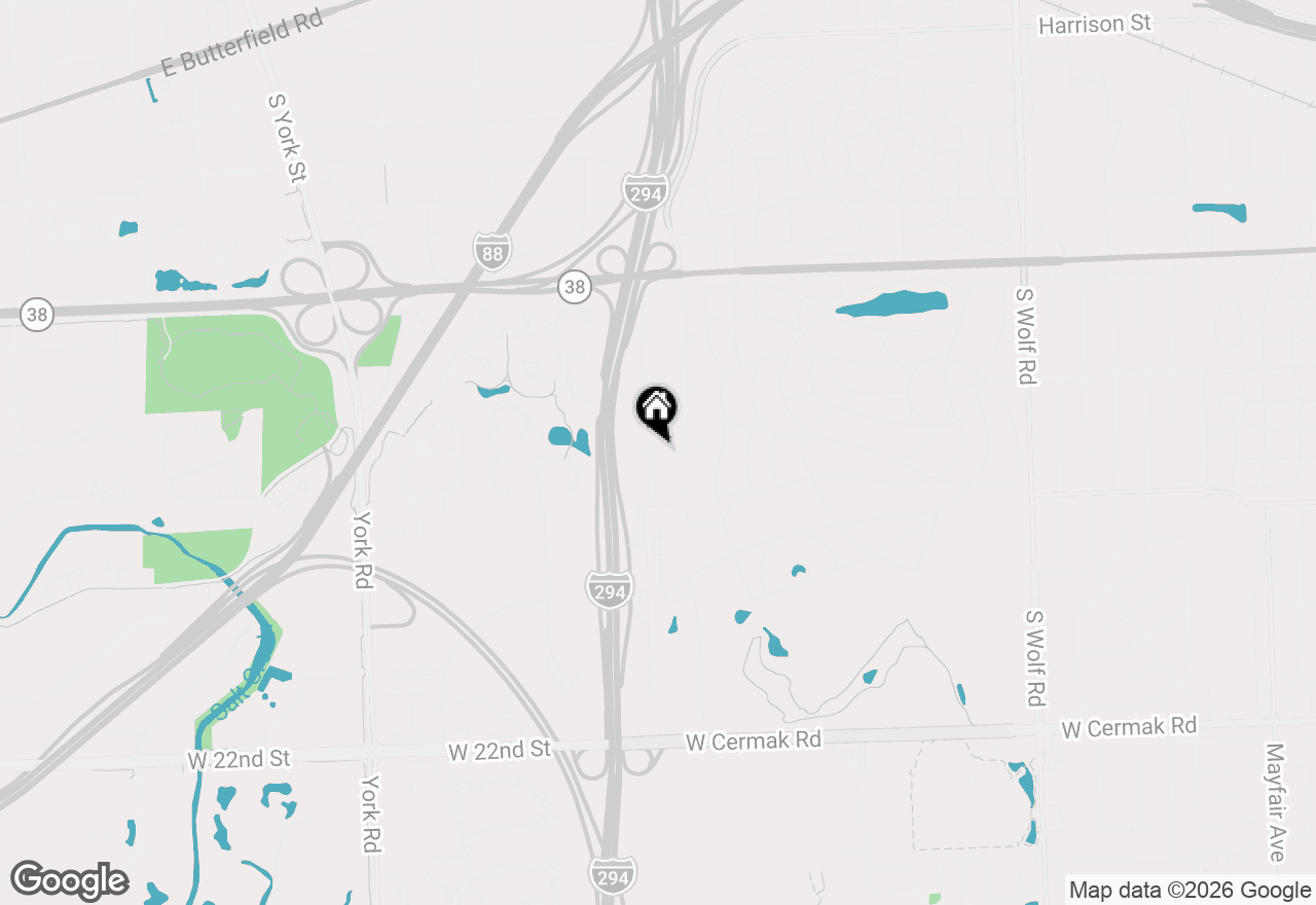 Map of 1321 Degener Avenue, Elmhurst, IL 60126