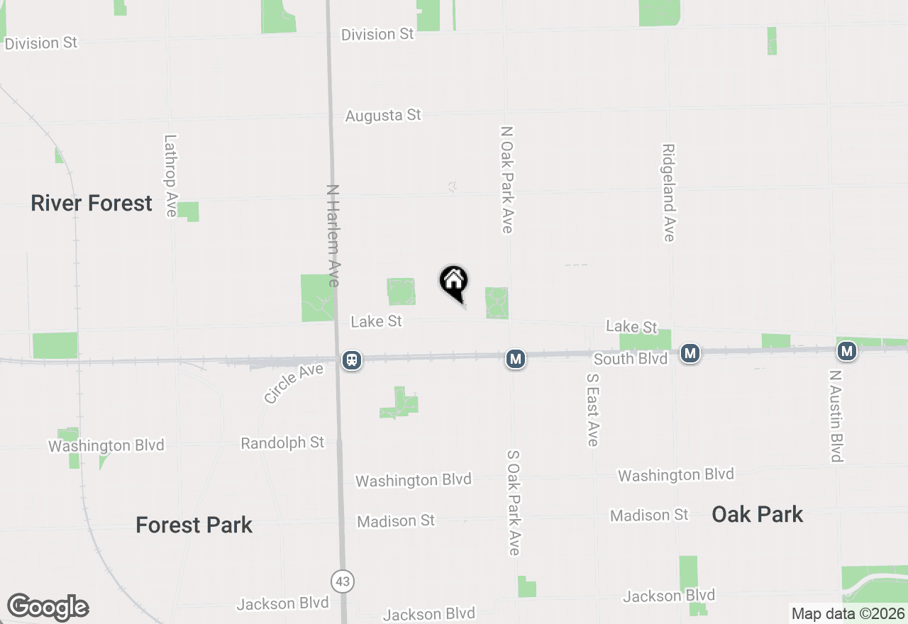 Map of 151 N Kenilworth Avenue #4G, Oak Park, IL 60301