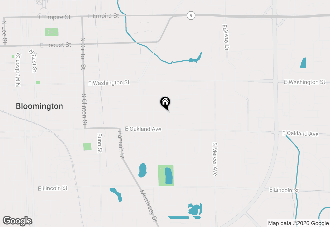 Map of 1507 E Taylor Street, Bloomington, IL 61701
