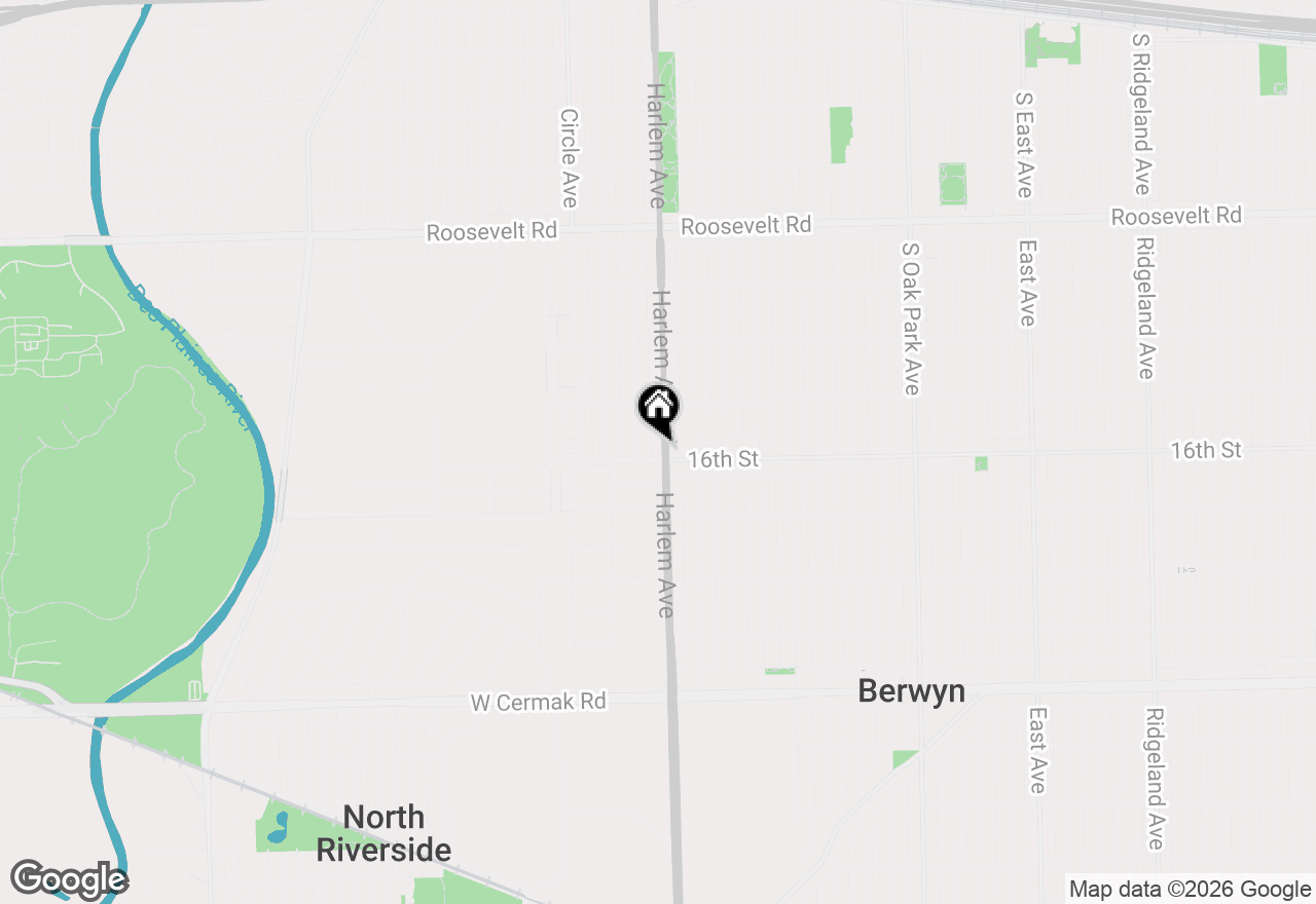 Map of 1539 Harlem Avenue #2W, Forest Park, IL 60130