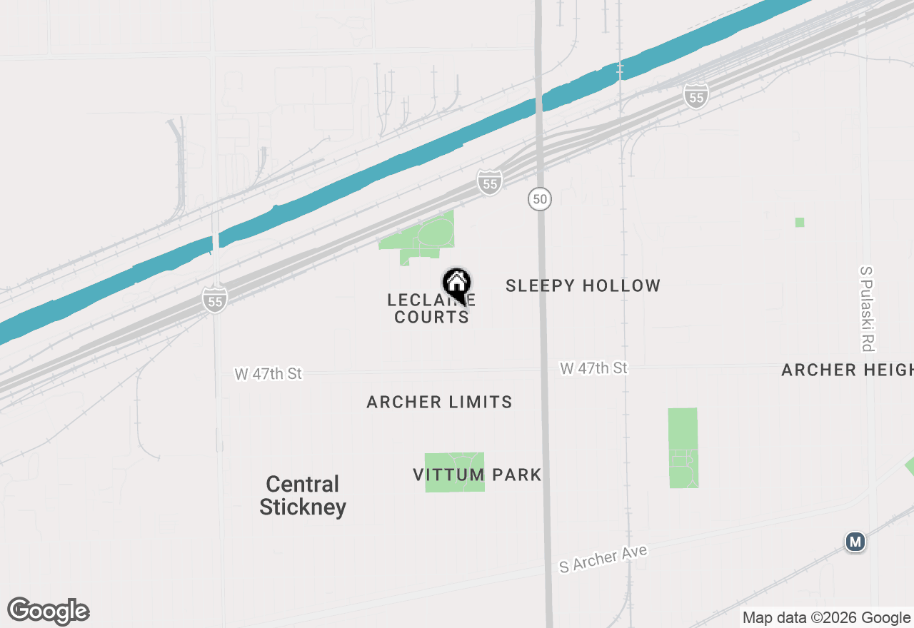 Map of 4536 S Lavergne Avenue, Chicago, IL 60638