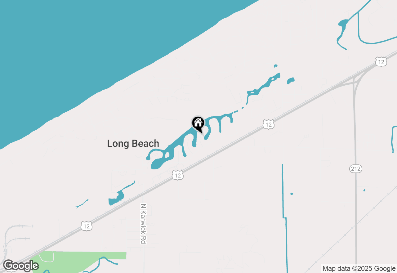 Map of 2424 Hideaway Point, Long Beach, IN 46360