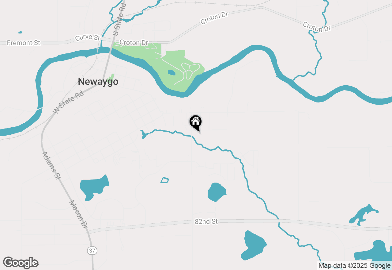 Map of 448 S Division Street, Newaygo, MI 49337