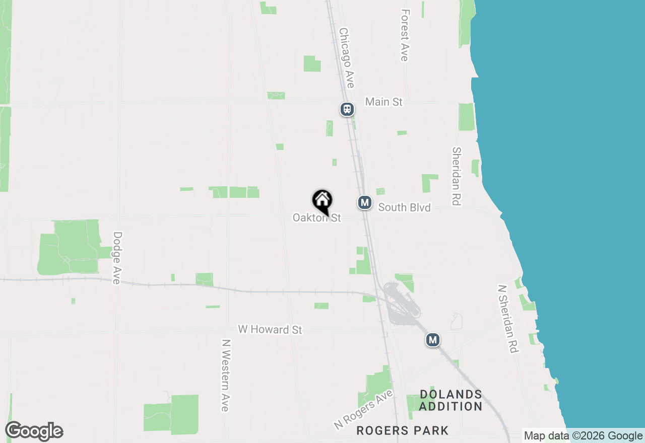 Map of 445 Sherman Avenue #302, Evanston, IL 60202