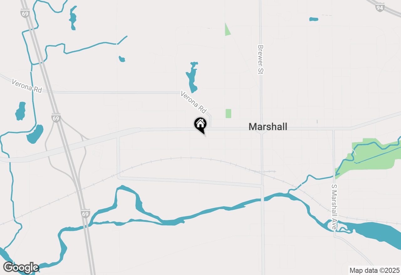 Map of 822 W Green Street, Marshall, MI 49068