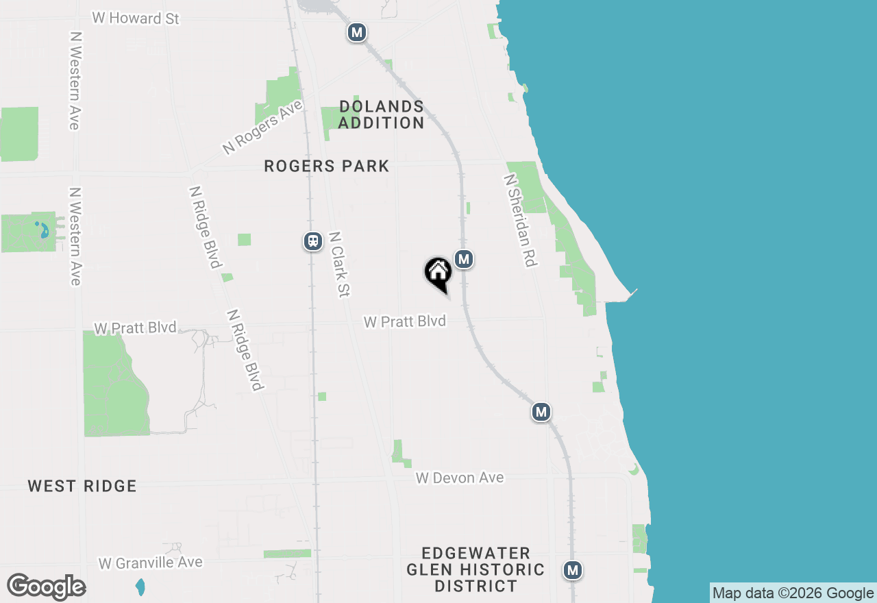 Map of 6829 N Greenview Avenue #2, Chicago, IL 60626