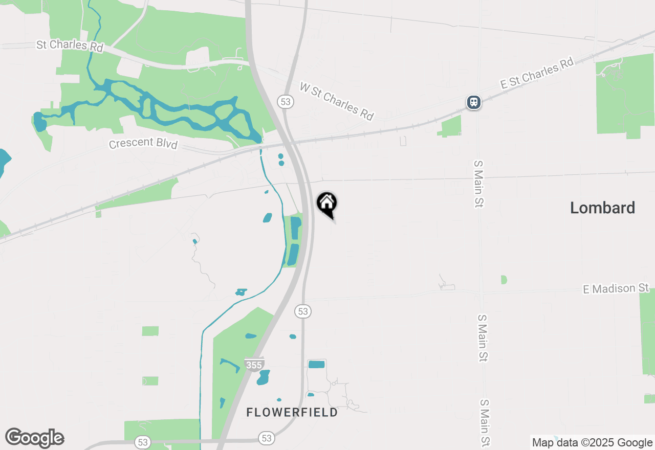 Map of 408 S Miller Court, Lombard, IL 60148