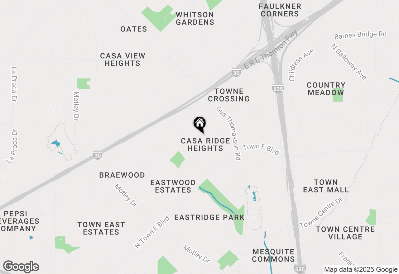 Map of 2633 Driftwood Drive, Mesquite, TX 75150