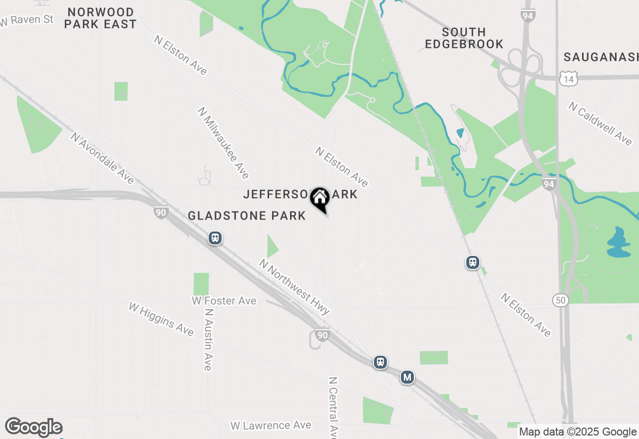 Map of 5452 N Central Avenue #1, Chicago, IL 60630