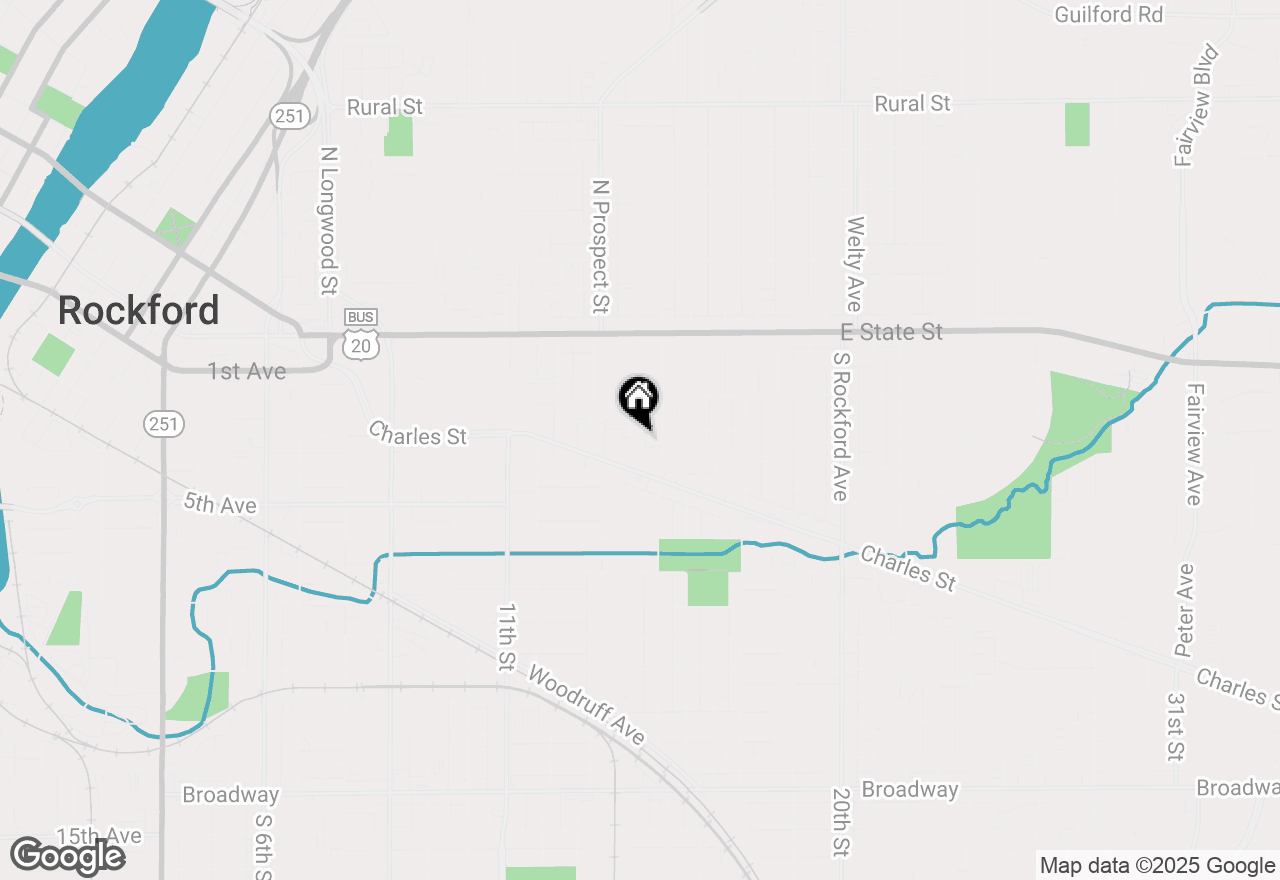 Map of 408 S Gardiner Avenue, Rockford, IL 61104