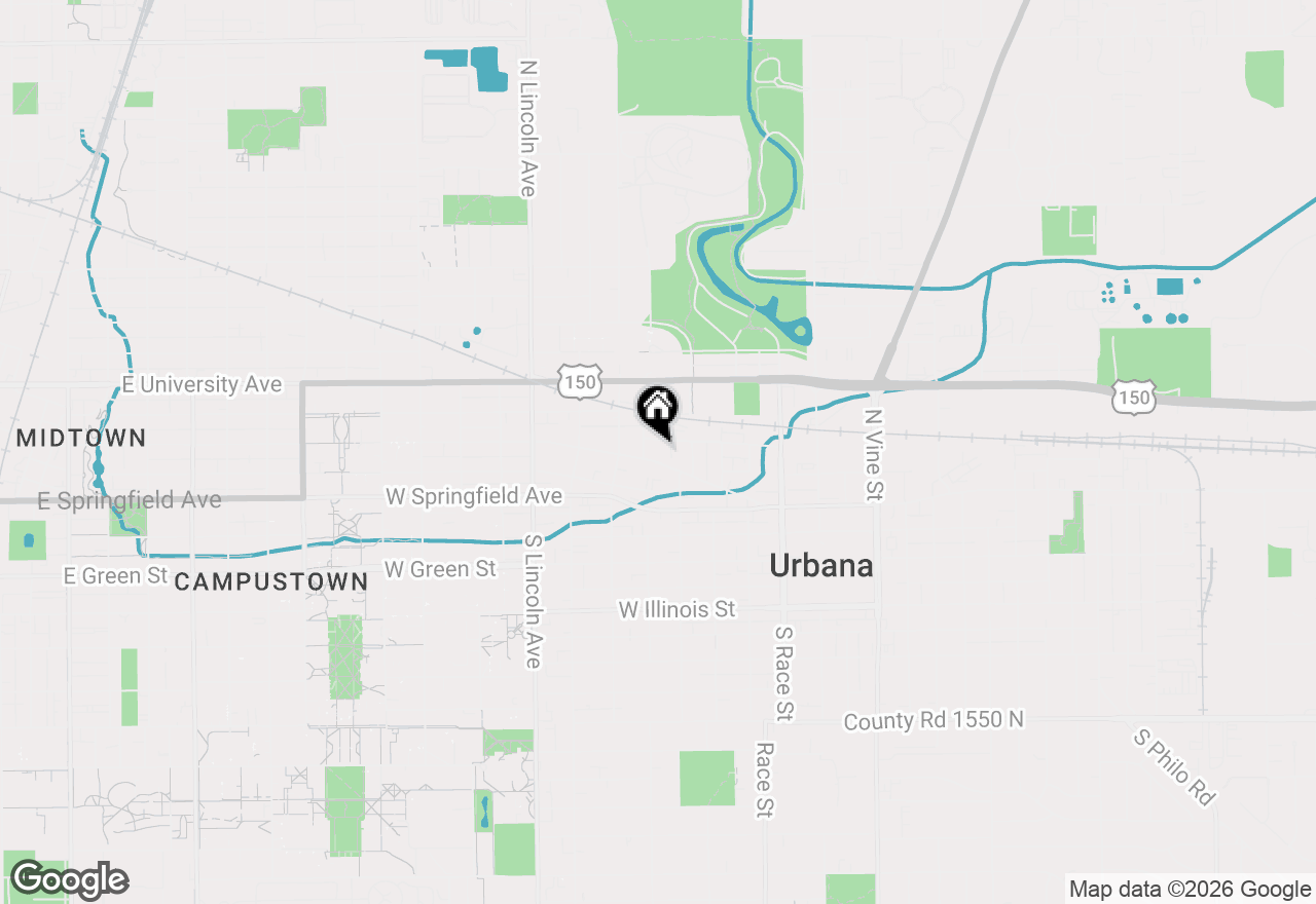 Map of 508 W Main Street, Urbana, IL 61801