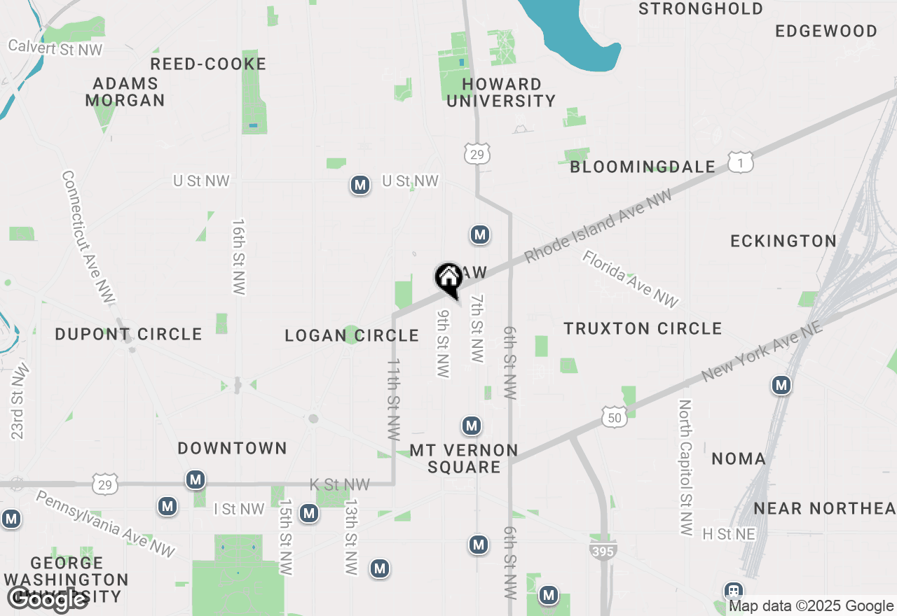 Map of 1553 9th Street Nw #A, Washington, DC 20001