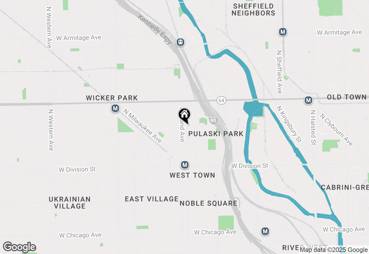 Map of 1423 N Ashland Avenue #401, Chicago, IL 60622