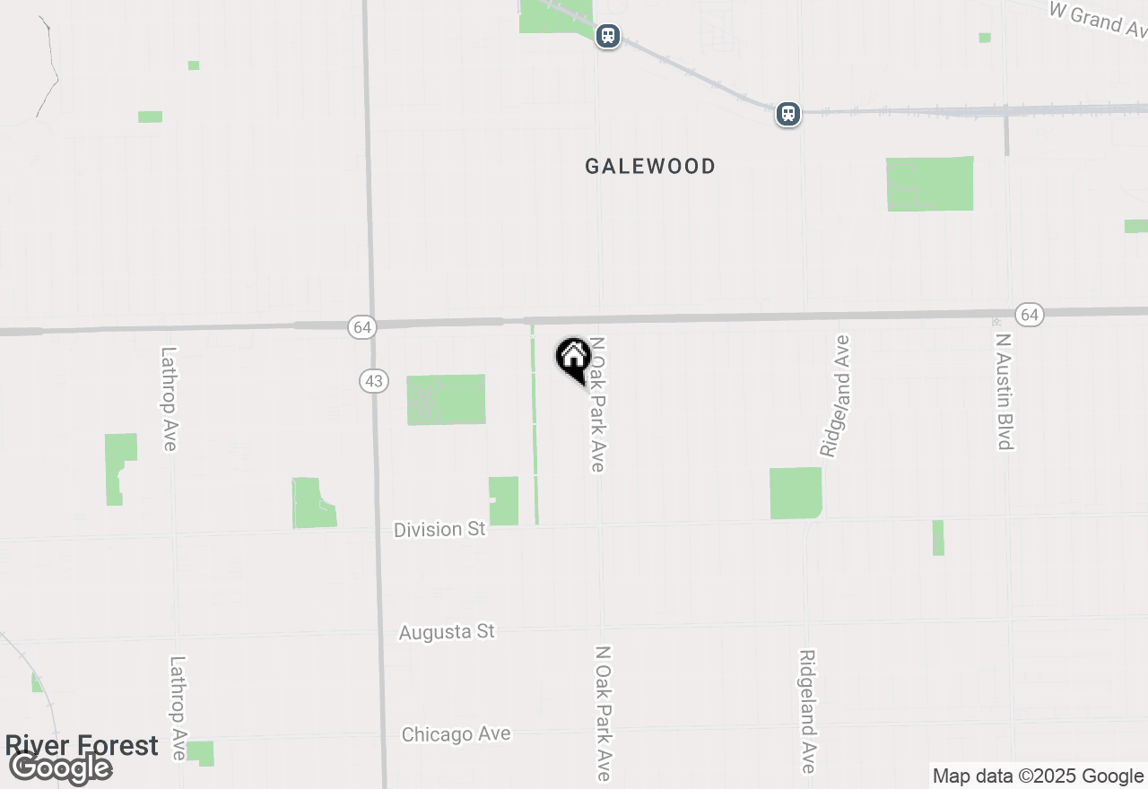 Map of 1126 N Grove Avenue, Oak Park, IL 60302