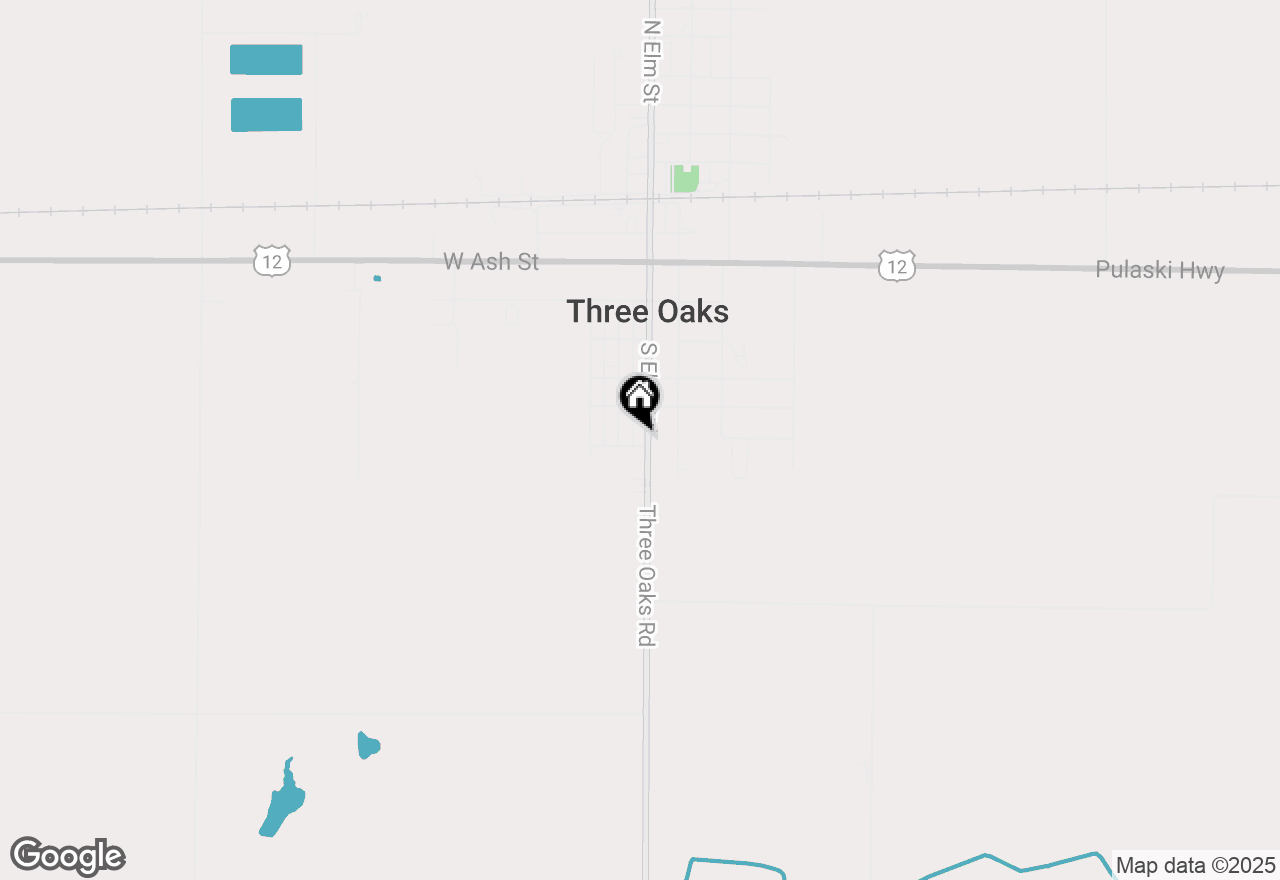 Map of 616 S Elm Street, Three Oaks, MI 49128