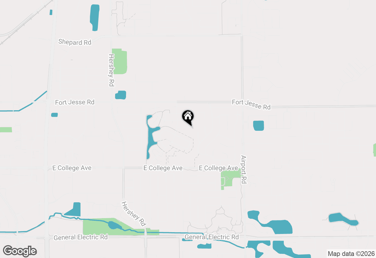 Map of 211 Lake Shore Circle, Bloomington, IL 61704