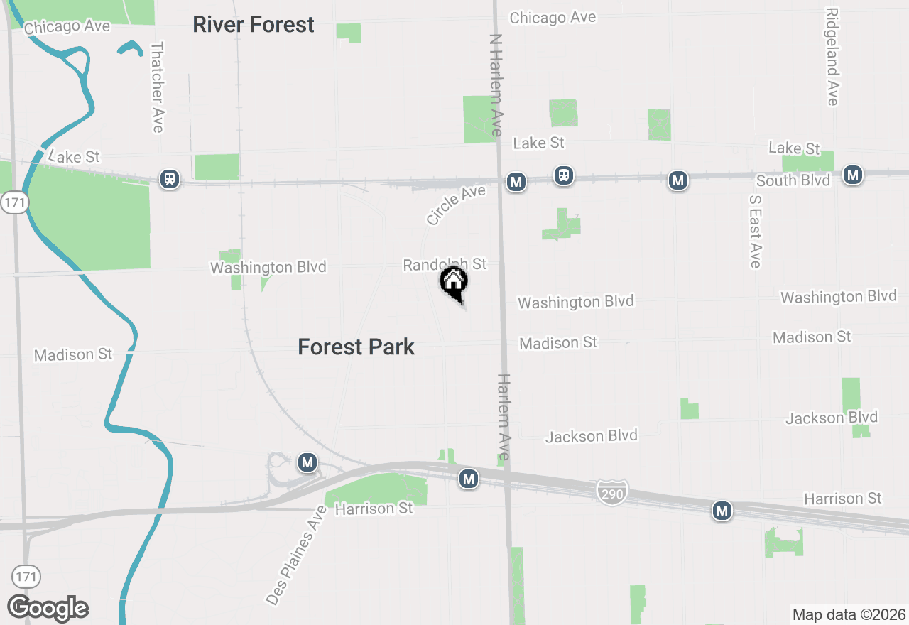 Map of 305 Marengo Avenue, Forest Park, IL 60130