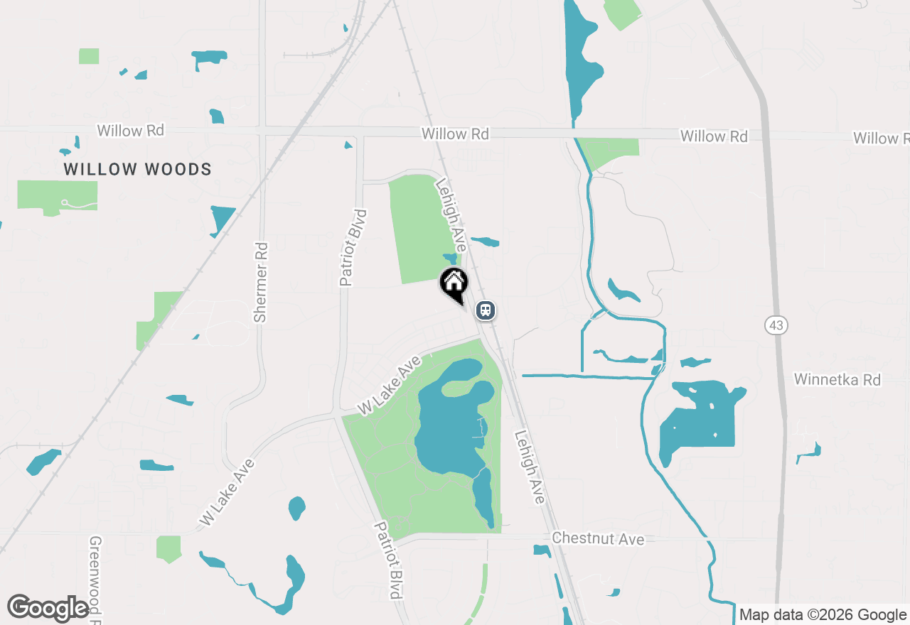 Map of 2408 Violet Street, Glenview, IL 60026