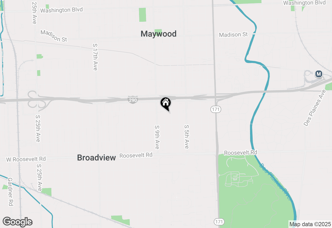 Map of 1909 S 8th Avenue, Maywood, IL 60153