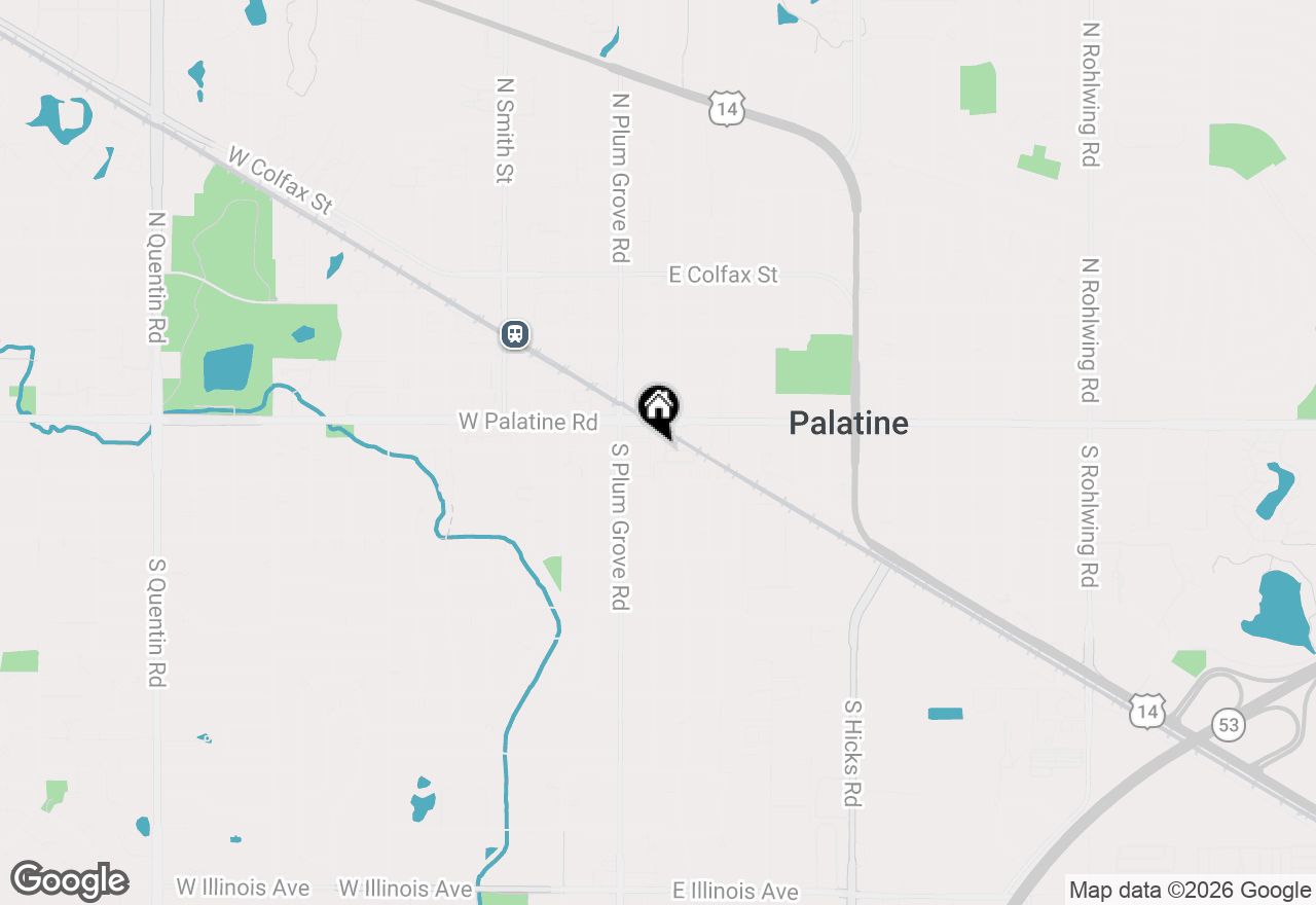 Map of 55 S Hale Street #108, Palatine, IL 60067