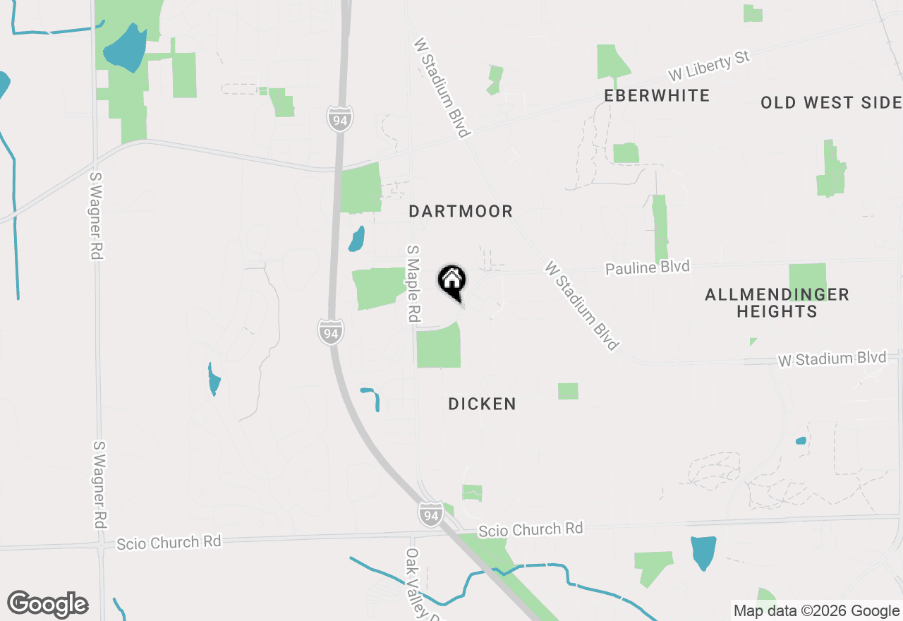 Map of 2132 Pauline Boulevard #308, Ann Arbor, MI 48103