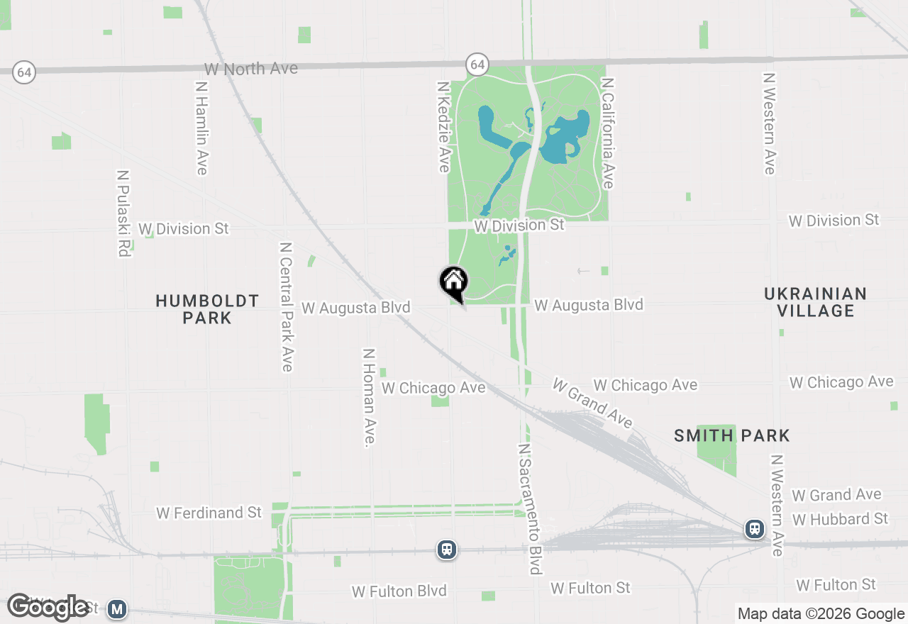 Map of 3155 W Augusta Boulevard #3B, Chicago, IL 60622