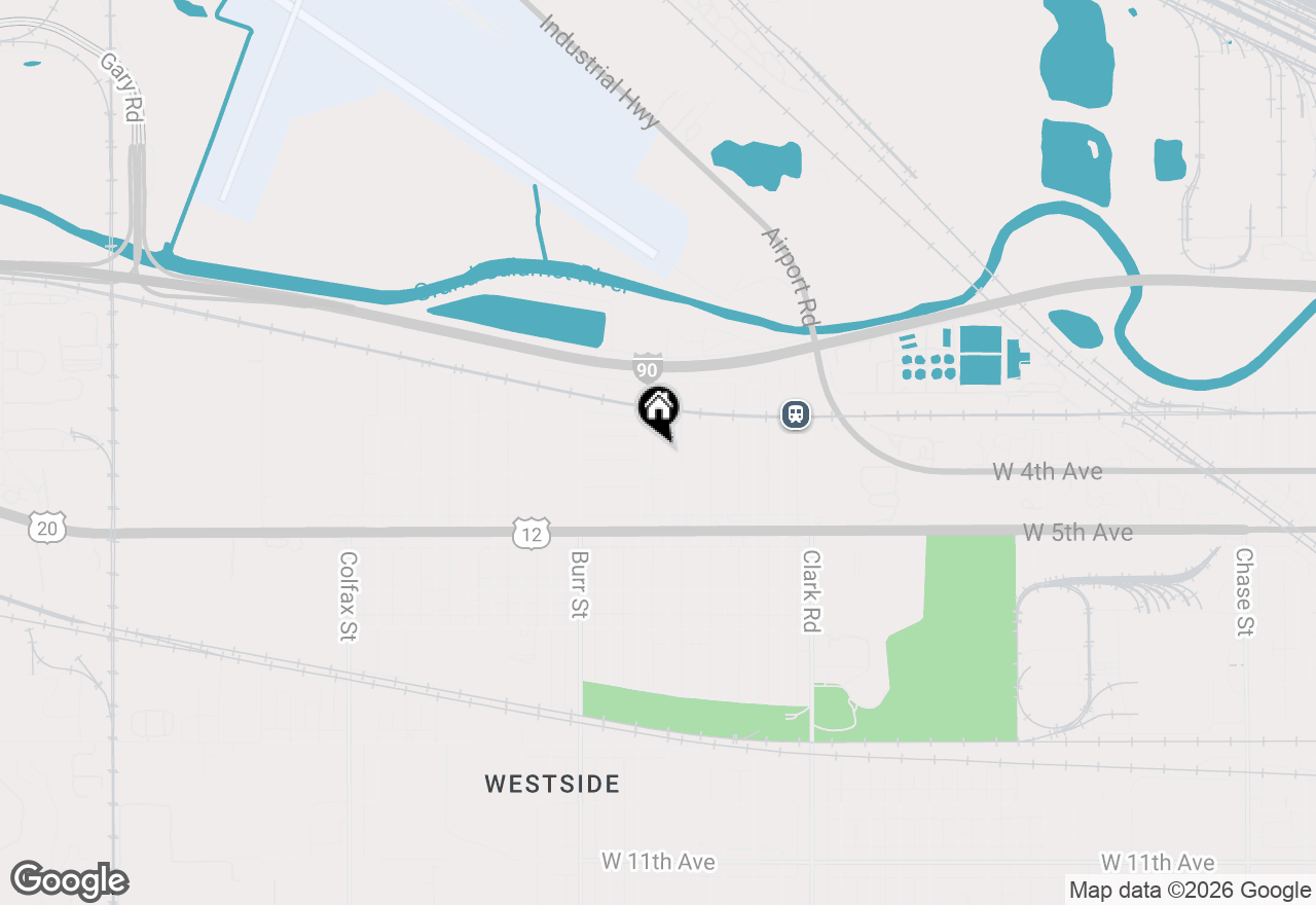 Map of 364 Durbin Street, Gary, IN 46406